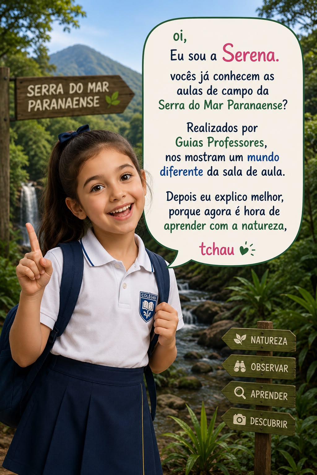 Turismo pedagógico em atividade de campo